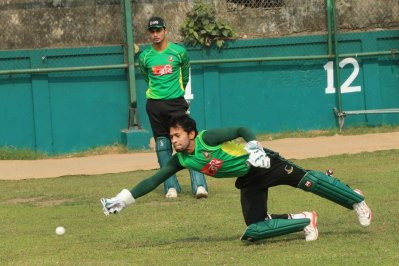 অনুশীলনে মুশফিকুর রহিম