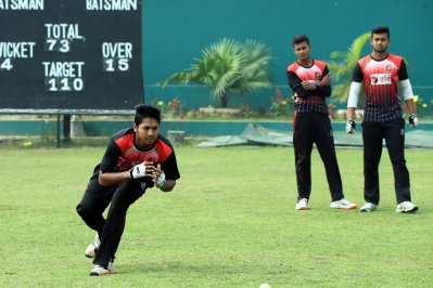অনুশীলনে জয়রাজ শেখ ঈমন