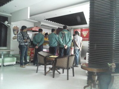 জরিমানাকালে ফ্রাই ট্রাউনের দৃশ্য