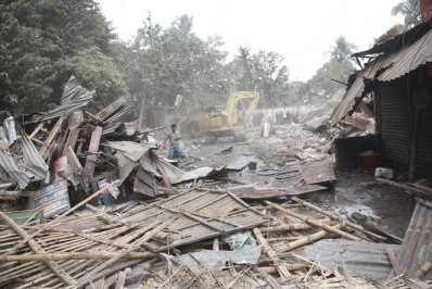 কল্যাণপুর পোড়াবস্তির ভাঙার দৃশ্য ৩