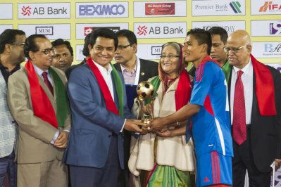 দাপুটে জয়ে বঙ্গবন্ধু গোল্ড কাপ শিরোপা নেপালের