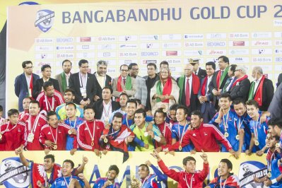ভূমিকম্পে নিহতদের প্রতি শিরোপা উৎসর্গ করলো নেপাল