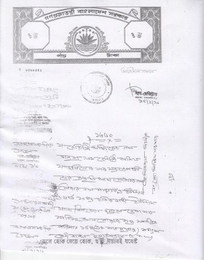 বিতর্কিত সেই দলিল