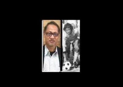 ফুটবলার মসিহ সালাম। (ছবি নাজমুল আমিন কিরণ)