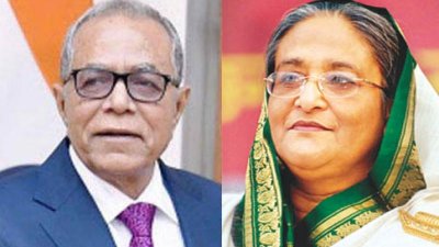 রাষ্ট্রপতি মো. আবদুল হামিদ ও প্রধানমন্ত্রী শেখ হাসিনা