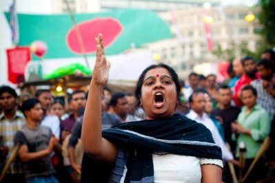 গণজাগরণমঞ্চে নারী হয়ে ওঠে শ্লোগানকন্যা