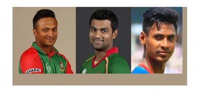 সাকিব-তামিম-মুস্তাফিজের দিকে তাকিয়ে থাকবে বাংলাদেশ