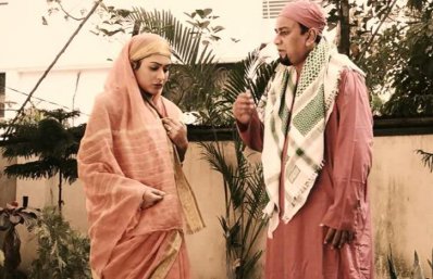 ‘আহ্বান’ নাটকে জাহিদ হাসান, জাকিয়া বারী মম