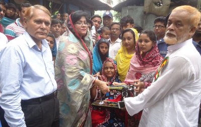 খুশিদা বেগমের সঙ্গে দেখা করলেন এমপি