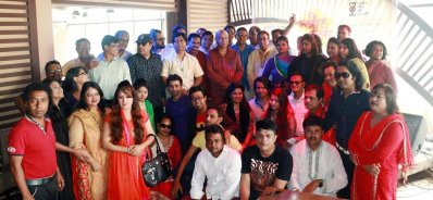 সংগীত মেলা’র সংবাদ সম্মেলনে সংশ্লিষ্টরা।
