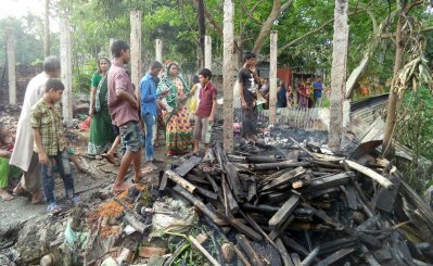 হবিগঞ্জে আগুনে পুড়ে এক নারীর মৃত্যু