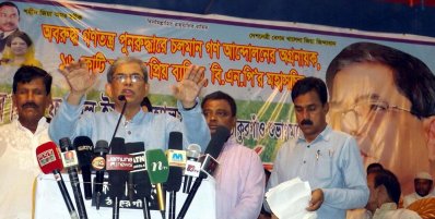 পূর্ণাঙ্গ মহাসচিব হবার পর তার নিজ জেলা ঠাকুরগাঁওয়ে প্রথম আগমন উপলক্ষে এক সংবর্ধনা সভায় প্রধান অতিথির বক্তব্য রাখেন