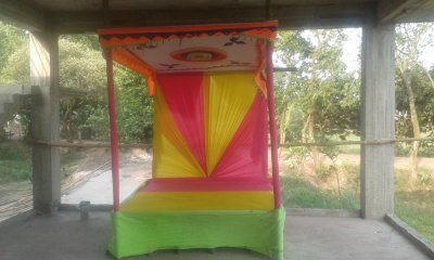 যুবকের বিয়ের প্যান্ডেল