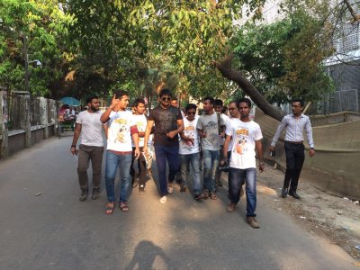 &lsquo;অস্তিত্ব&rsquo; ছবির প্রচারণায় শুভ (3)