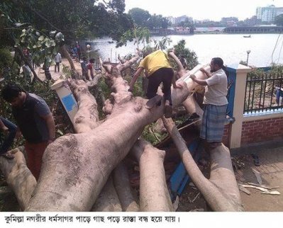 কালবৈশাখী ঝড়ে একজন নিহত : বিদ্যুতের লাইনে ব্যাপক ক্ষতি