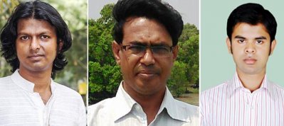 বাম থেকে আকবর, হেদায়েৎ, রাজীব