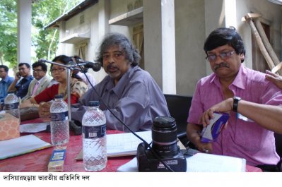 দাসিয়ারছড়ায় ভারতীয় প্রতিনিধি দল