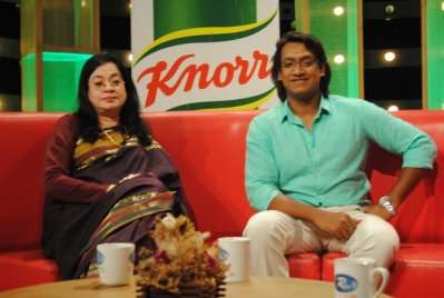 সাব্বির ও তার মা।