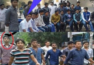 ছাত্রদলের কর্মী মাহিন আজাদ ছাত্রলীগের মিটিংয়ে