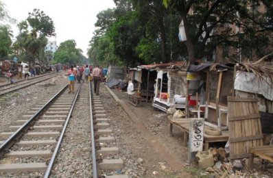 রেলের জমি দখল
