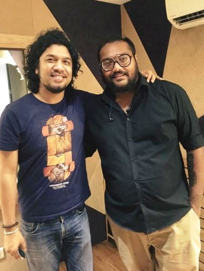 রেকর্ডিংয়ে পাপন-অদিত।