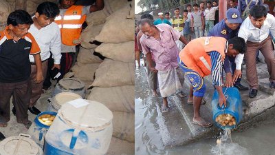 আলুর হিমাগারে ৫ হাজার কেজি মিষ্টি