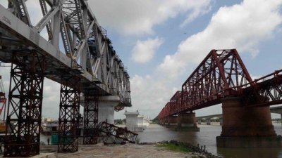 মেঘনায় নির্মাণাধীন দ্বিতীয় রেলসেতু