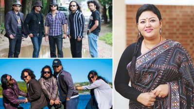মাইলস, মমতাজ ও চিরকুট (ঘড়ির কাটার দিক করে)