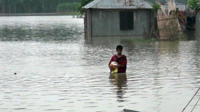গাইবান্ধায় বন্যা পরিস্থিতির অবনতি, ২০ হাজার মানুষ পানিবন্দি