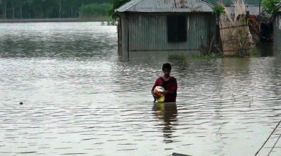 গাইবান্ধায় বন্যা