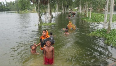 বগুড়ার সারিকান্দিতে বন্যা