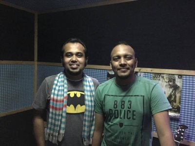 জয় শাহরিয়ার ও মিনার।