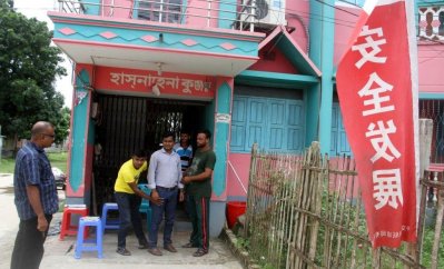 চীনা নাগরিকদের একটি ভাড়া বাসায় নিজস্ব ব্যবস্থাপনায় নিরাপত্তা চৌকি