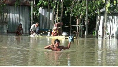 কুড়িগ্রামে বন্যা পরিস্থিতির আরও অবনতি: ত্রাণ না পাওয়ার অভিযোগ