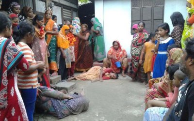 নিহত আব্দুল মতিনের বাড়িতে স্বজনদের আহাজারি