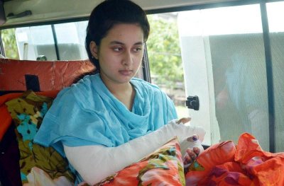 স্বামীর নির্যাতনের শিকার গৃহবধূ রিফাহ তাসফিয়া