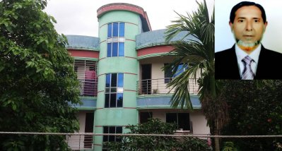 রেজা কমান্ডারের বিলাশবহুল পাঁচতলা দালানের একাংশ