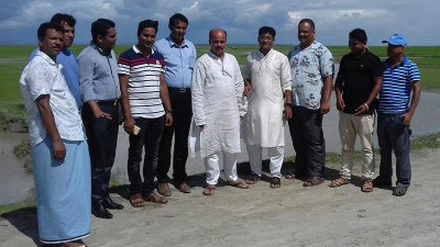 ভূমি পরিদর্শনে এমিটি সোলার কোম্পানি