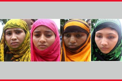 সিরাজগঞ্জে আটক রুনা, হাবিবা, রানী ও রুমা