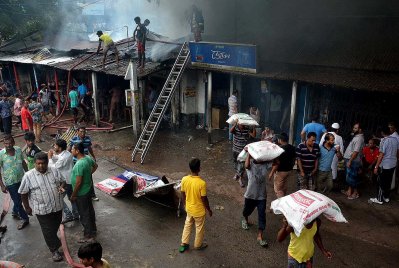গাইবান্ধায় অগ্নিকাণ্ড 