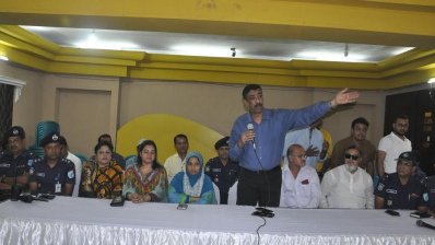 বক্তব্য রাখছেন শামীম ওসমান