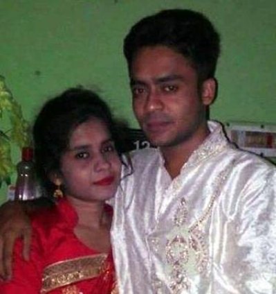 গ্রহবধূ তানজিলা ও তার স্বামী জুয়েল