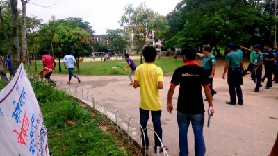 শাবি ছাত্রলীগের দুই গ্রুপের সংঘর্ষে আহত ৪