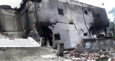 দুর্ঘটনার পর টাম্পাকো ফয়লস লিমিটেড প্যাকেজিং কারখানা