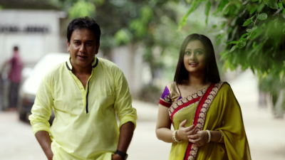 নাটকের দৃশ্যে জাহিদ ও পূর্ণিমা।