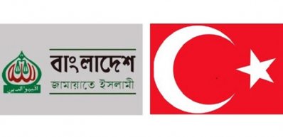 জামায়াতে ইসলামীর লোগো ও তুরস্কের পতাকা