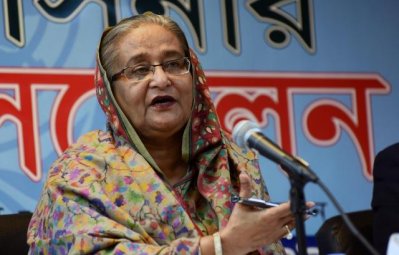 নিউ ইয়র্কে সংবাদ সম্মেলনে প্রধানমন্ত্রী শেখ হাসিনা