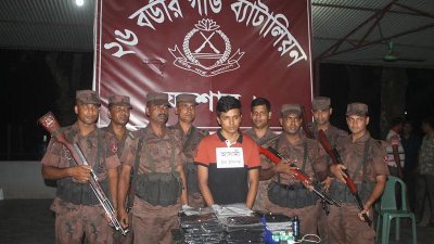 যন্ত্রপাতিসহ আটক যুবক
