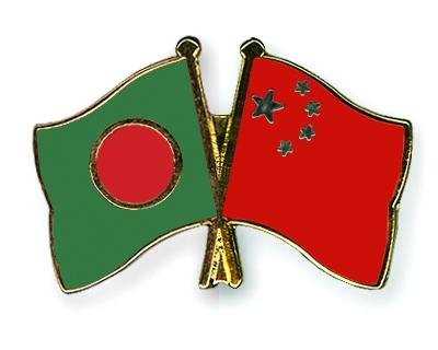 বাংলাদেশ ও চীনের পতাকা