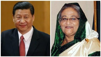 শি জিনপিং ও শেখ হাসিনা